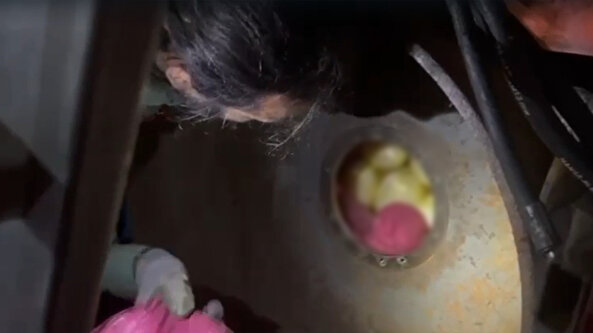 'Şeytanın aklına gelmez!' Asfalt silindirinin içine kilolarca uyuşturucu gizlemişler