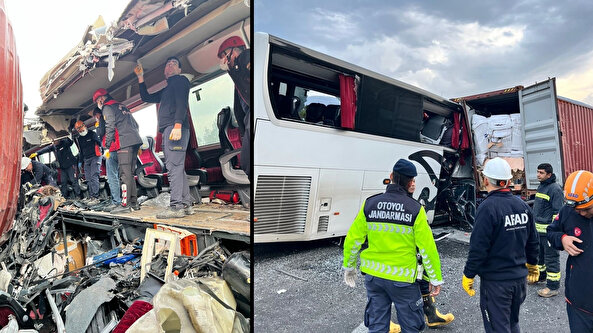 Osmaniye'de katliam gibi kaza: Yolcu otobüsü TIR'a çarptı! 7 kişi hayatını kaybetti