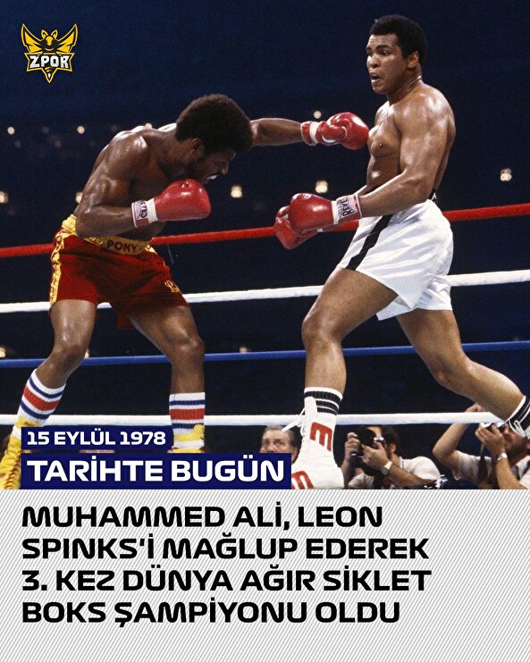 Tarihte bugün: Muhammed Ali 3. kez dünya şampiyonu