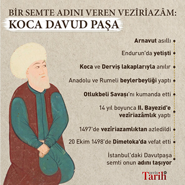 Bir semte adını veren vezîriazâm: Koca Davud Paşa