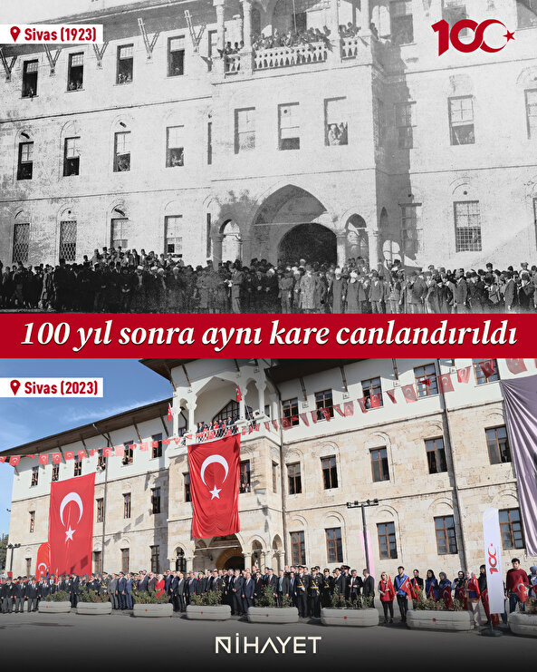 100 yıl sonra aynı kare canlandırıldı 
