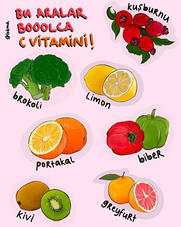 Bu aralar bolca C vitamini!