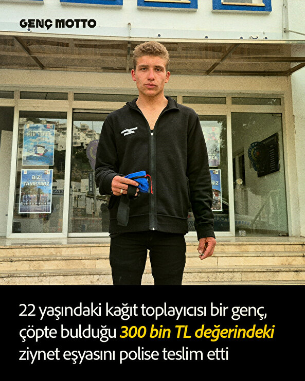 Çöpten bulduğu altınları polise götürdü