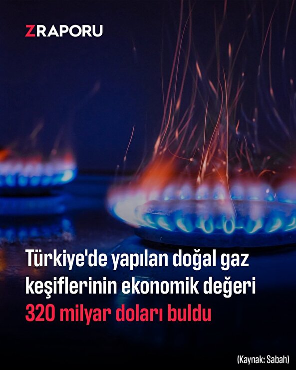 Türkiye'de doğal gaz keşiflerinin değeri 320 milyar doları buldu