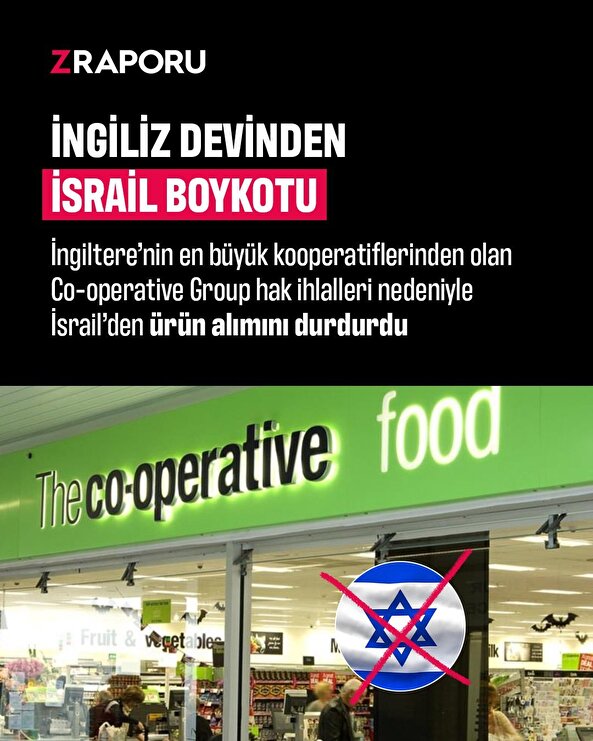 İngiliz devinden İsrail'e boykot