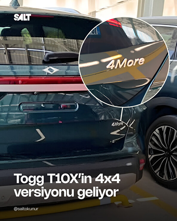 Togg T10X'in dört çeker versiyonu geliyor