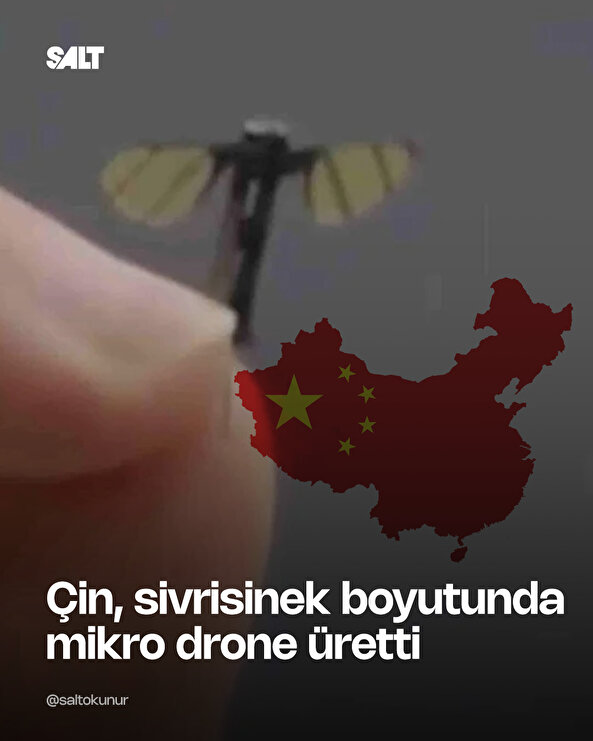 Çin, sivrisinek boyutunda mikro drone üretti