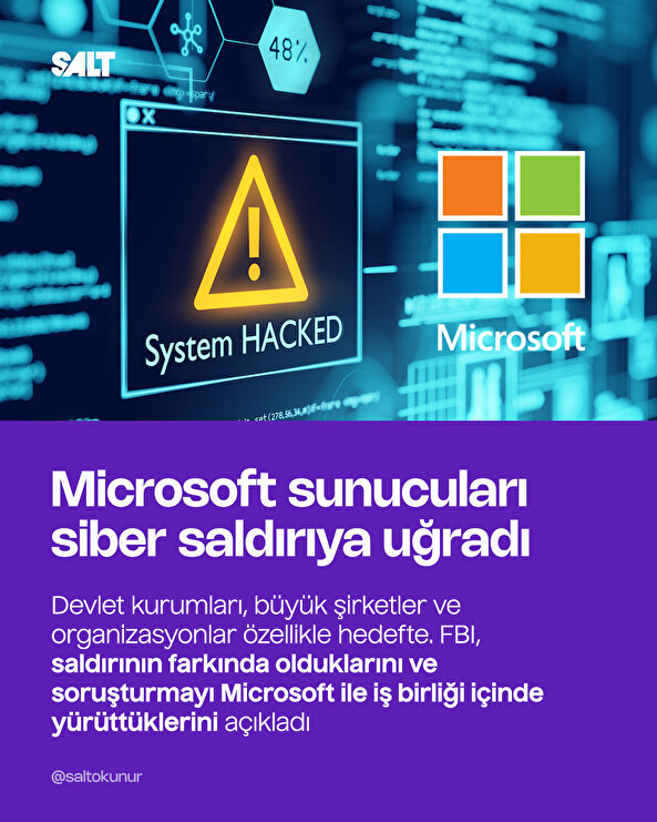 Microsoft’un sunucularına büyük siber saldırı