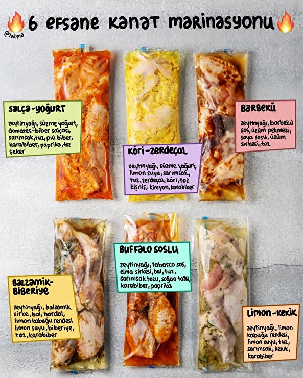 6 Efsane kanat marinasyonları