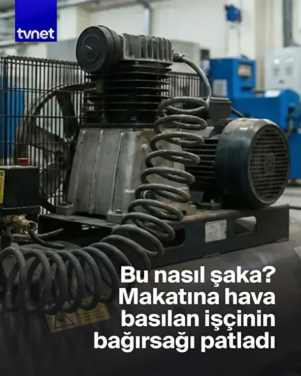 İşçinin makatına 'şaka' olsun diye hava bastı