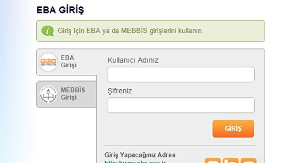 eba ogrenci giris ve sifremi unuttum