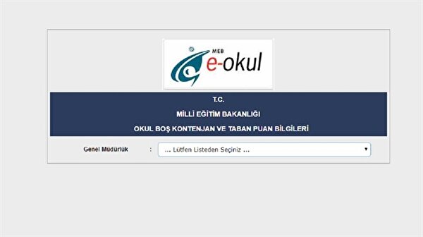 lise taban puanlari ve bos kontenjanlar listesi 2017 e okul vbs giris il il lise puanlari yeni safak