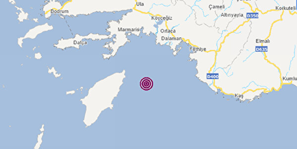 Marmaris Te Br Korkutan Deprem Sanal Basin