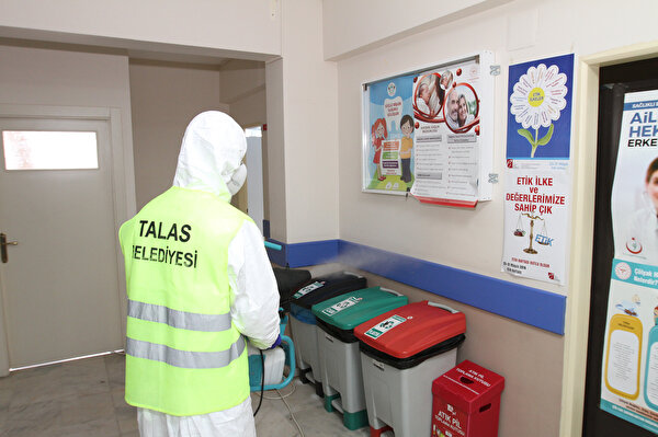 Talas Ta Koronavirus Onlemleri Suruyor