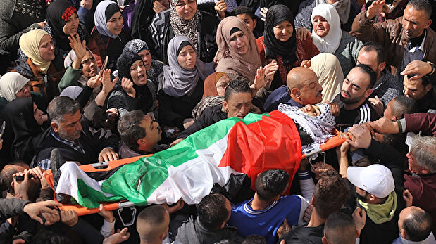 Funeral of Palestinian in West Bank