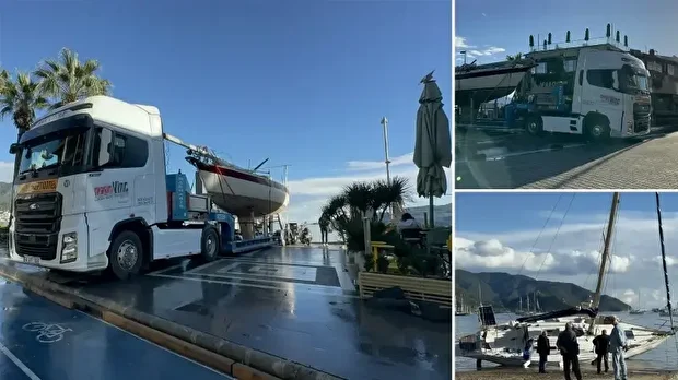  'San Marino' ve 'Mila 5' isimli yelkenli tekneler, karaya vurdu