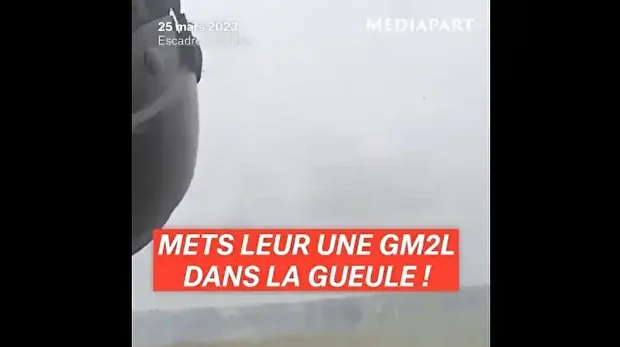 Capture de vidéo d'enquête publiée par Mediapart intitulée "Sainte-Soline: des gendarmes en roue libre", le 5 novembre 2025