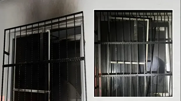 Jandarma, apartmanı kundaklamaya çalıştığı iddia edilen M.Ç.D'yi gözaltına aldı.