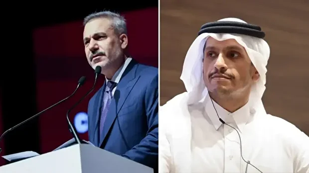 Dışişleri Bakanı Hakan Fidan ve Katar Başbakanı Şeyh Muhammed bin Abdurrahman Al Sani