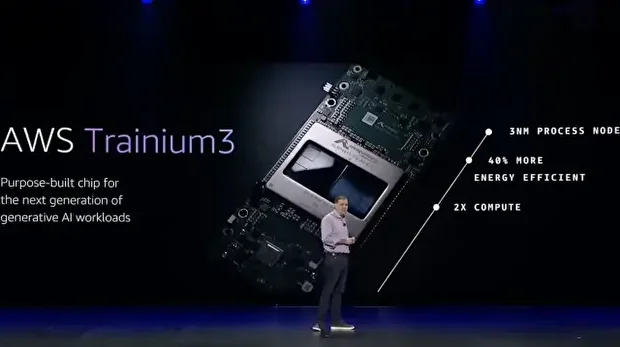 Amazon Web Services lance Trainium3, une nouvelle puce IA promettant plus de puissance, une efficacité énergétique améliorée et des coûts opérationnels réduits pour les centres de données.