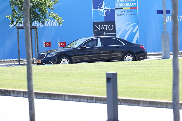 Erdoğan arrives at NATO HQ in Brussels to attend leaders’ summit