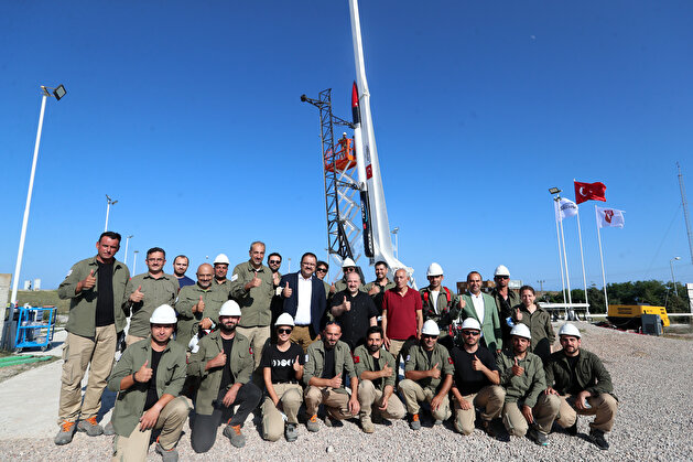 Turkey's Hybrid-powered Probe Rocket System to be used in lunar mission successfully tested