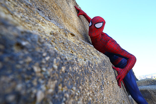 Turkish 'Spider-Man' on duty in Turkey's Cappadocia