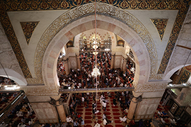 Palestinians celebrate Eid al-Adha at Masjid al-Aqsa in Jerusalem