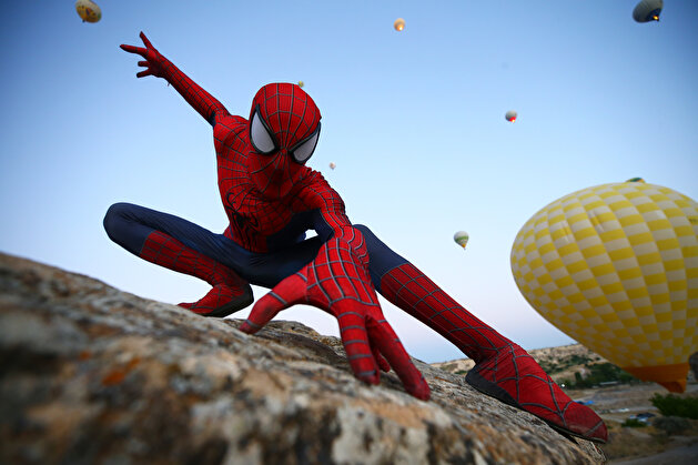 Turkish 'Spider-Man' on duty in Turkey's Cappadocia