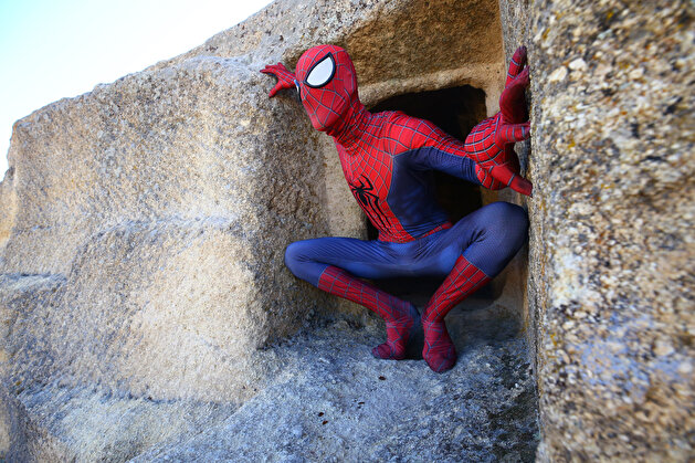 Turkish 'Spider-Man' on duty in Turkey's Cappadocia