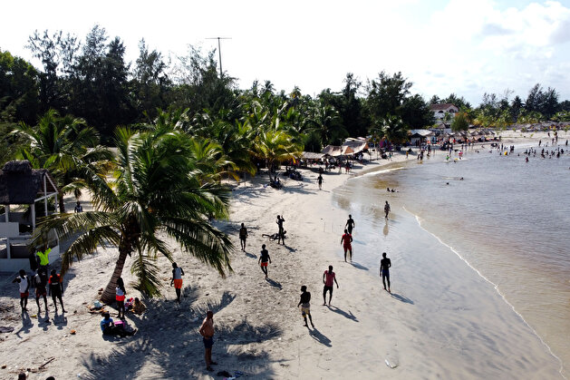 Tourists visit gorgeous tropical beaches of Ivory Coast