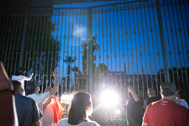 Tunisians stage protest after President Saied suspends parliament, sacks PM
