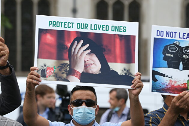 Afghans hold demonstration in London after Taliban's Kabul takeover