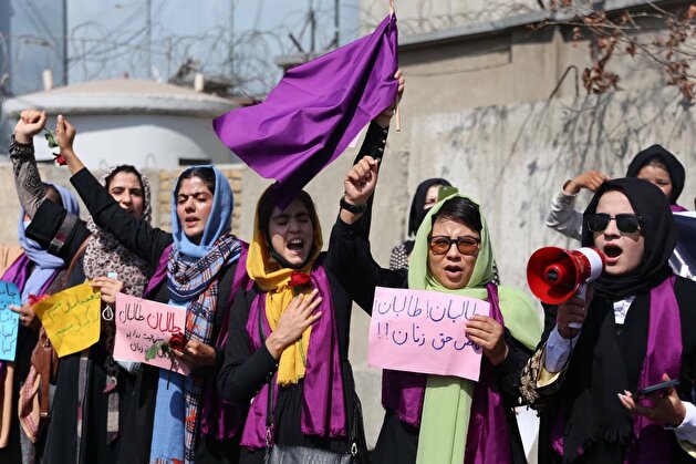 Kabul women rally for rights in Afghanistan
