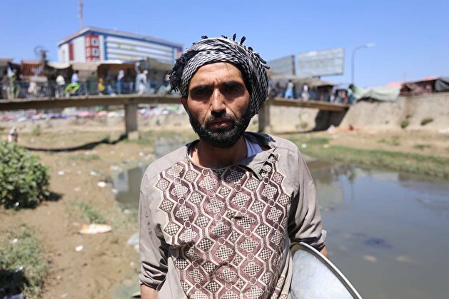 Naser Ahmed makes a living from mining gold in Afghanistan