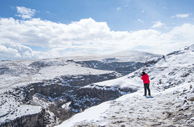World Heritage Site Ani dons white coat in March