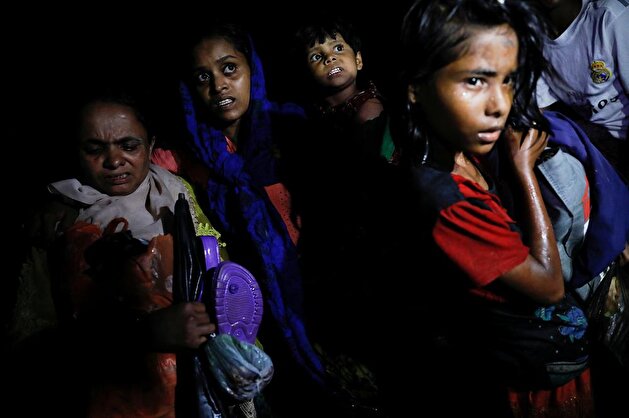 Rohingya travel in the dead of night fearing their lives
