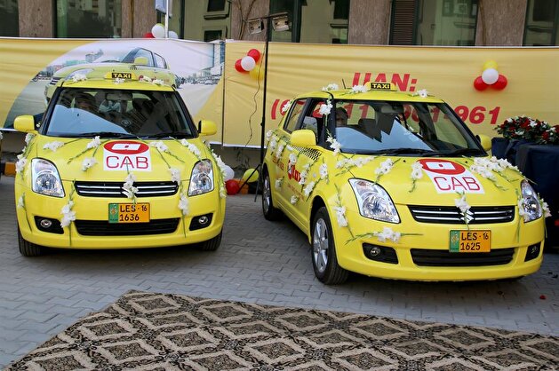 Albayrak's taxi fleet in Lahore, Pakistan