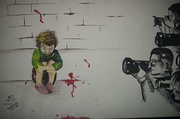 The pain of the Syrians portrayed