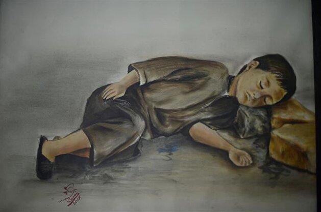 The pain of the Syrians portrayed