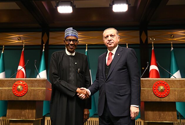 President Erdoğan receives Nigerian counterpart Buhari