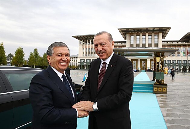 President of Uzbekistan Shavkat Mirziyoyev in Ankara