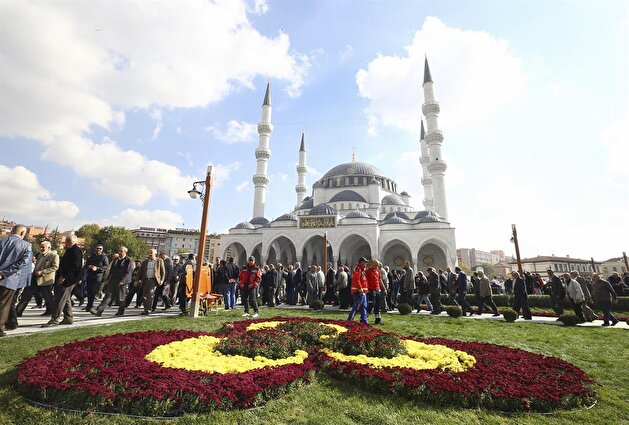 Melike Hatun Mosque opening in Turkey's Ankara