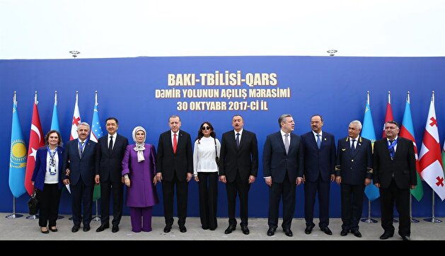 Train service linking Baku-Tbilisi-Kars launched
