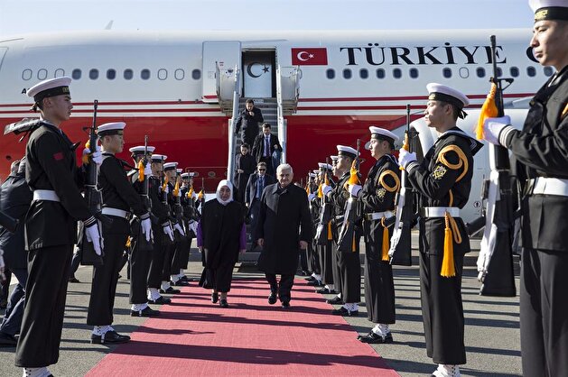 Turkish PM Binali Yıdırım in South Korea