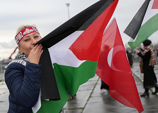 Protest against US Jerusalem decision in Istanbul’s Yenikapı