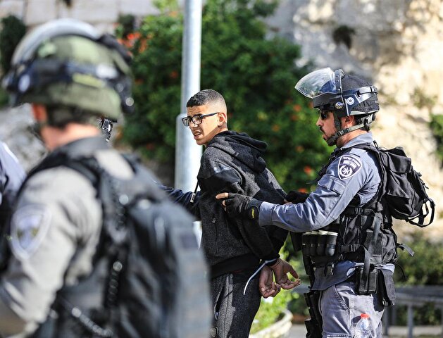 Israeli security forces clash with protesters in occupied West Bank