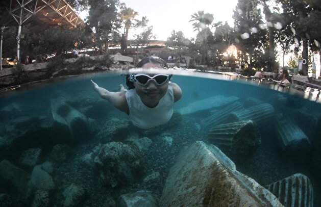 UNESCO World Heritage Site of Pamukkale - Hierapolis in Turkey
