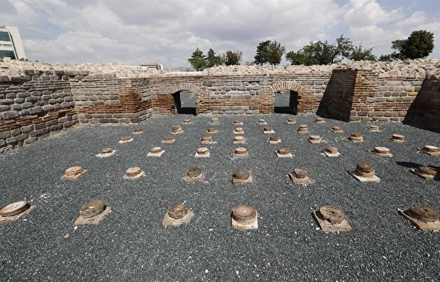 Roman Bath Open Air Museum in Ankara