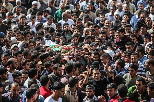 Funeral ceremony of Palestinian in Gaza